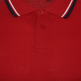 Mens Polo Shirt Top Men Striped Collar & Sleeves Tipping T-Shirt Summer Shirts Casual Gym Wear Pique Tops - Georgio Peviani