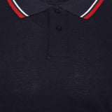 Mens Polo Shirt Top Men Striped Collar & Sleeves Tipping T-Shirt Summer Shirts Casual Gym Wear Pique Tops - Georgio Peviani