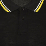 Mens Polo Shirt Top Men Striped Collar & Sleeves Tipping T-Shirt Summer Shirts Casual Gym Wear Pique Tops - Georgio Peviani