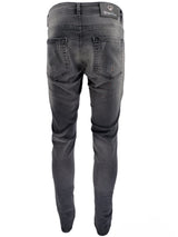 Mens Jeans Black Georgio Peviani Patchwork Paint Splatter Distressed Ripped Men's Denim Jeans UK