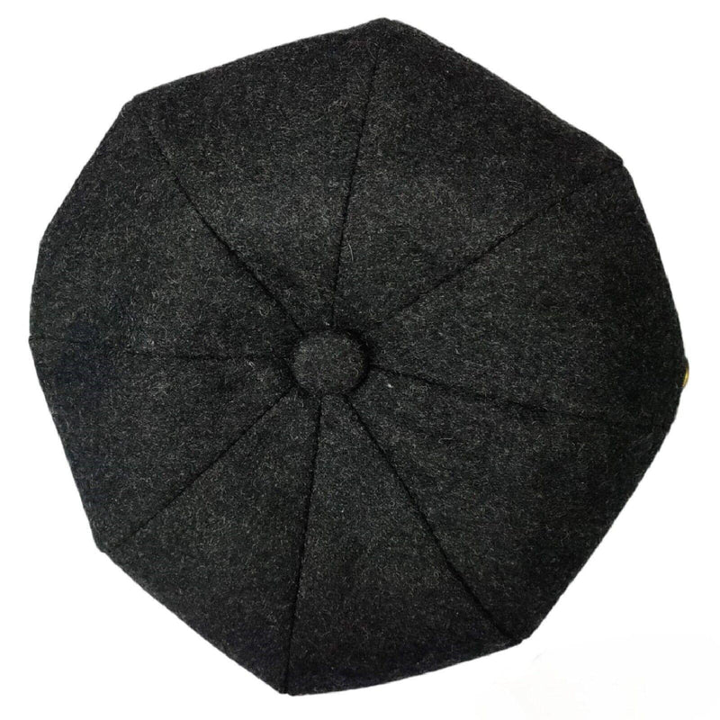 Mens Peaky Blinders Hat Newsboy Flat Cap Herringbone Tweed Wool Baker Boy Gatsby - Georgio Peviani