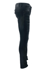 Mens Denim Jeans Georgio Peviani Slim Fit Ripped Soft Stretch Men Biker Pants - Georgio Peviani