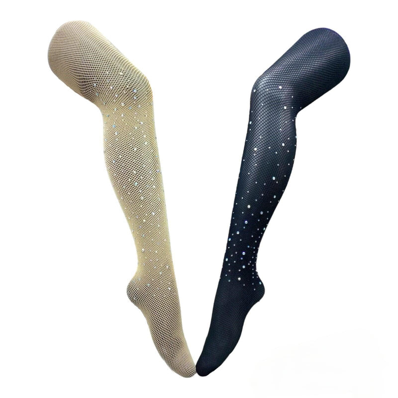 Ladies Diamond Tights Women Sexy Stocking Vintage Pop Comic Long Over Knee Socks - Georgio Peviani