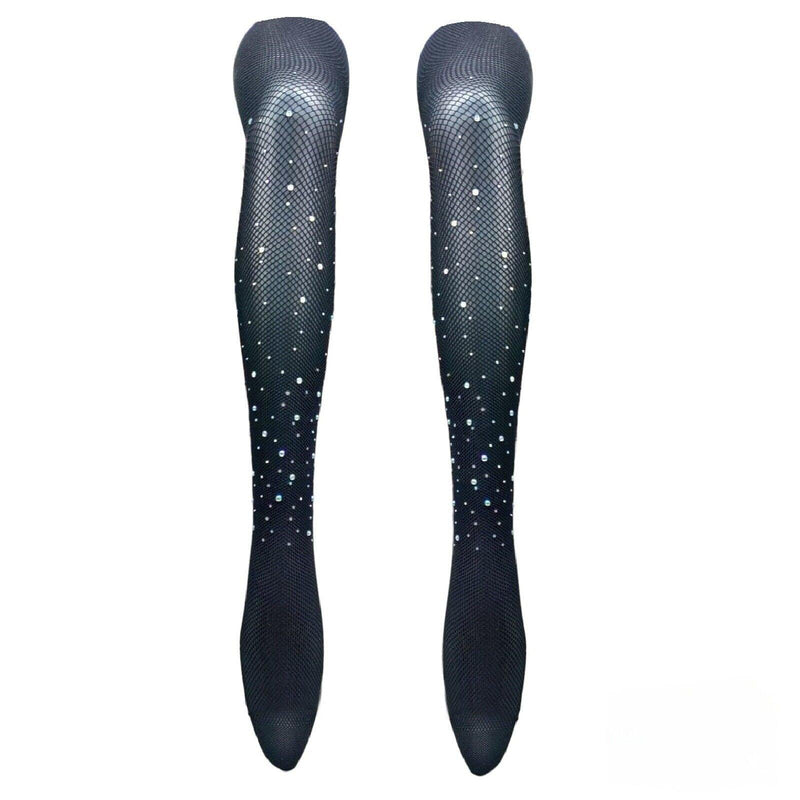 Ladies Diamond Tights Women Sexy Stocking Vintage Pop Comic Long Over Knee Socks - Georgio Peviani