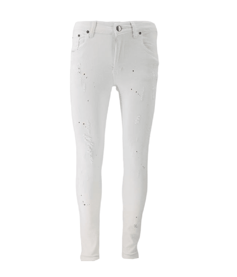 Mens Denim Jeans Georgio Peviani Slim Fit Ripped Soft Stretch Men Biker Pants - Georgio Peviani