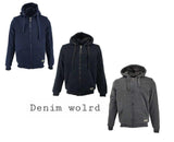 Fleece Fur Hoodie Winter Men Zipped Hoody Plain Sweatshirt Pullover Hooded M-XXL - Georgio Peviani