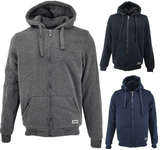 Fleece Fur Hoodie Winter Men Zipped Hoody Plain Sweatshirt Pullover Hooded M-XXL - Georgio Peviani