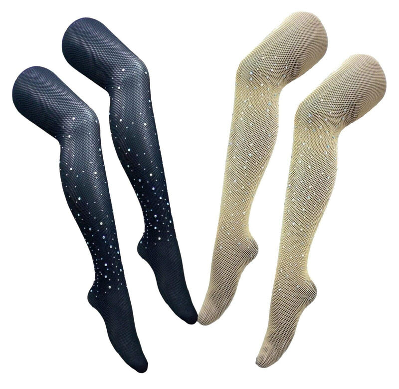 Ladies Diamond Tights Women Sexy Stocking Vintage Pop Comic Long Over Knee Socks - Georgio Peviani