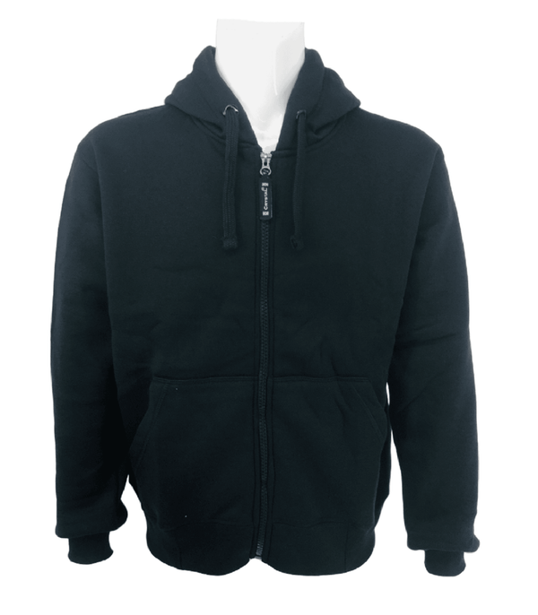 Mens Hooded Sweatshirt Men Full Zip Up Plain Hoodie Adult Fleece Zipper Hoody Top - Georgio Peviani