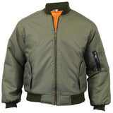 Mens Bomber Jacket Ma1 Army Pilot Biker Military Security Padded Harrington Coat Vintage Jackets Coats - Georgio Peviani
