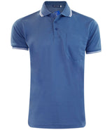 Mens Polo Shirt Cotton Pique Pocket Men Ribbed Tipping Collar PK T Shirt Summer Top Tee Gym Casual Wear