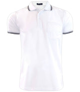 Mens Polo Shirt Cotton Pique Pocket Men Ribbed Tipping Collar PK T Shirt Summer Top Tee Gym Casual Wear