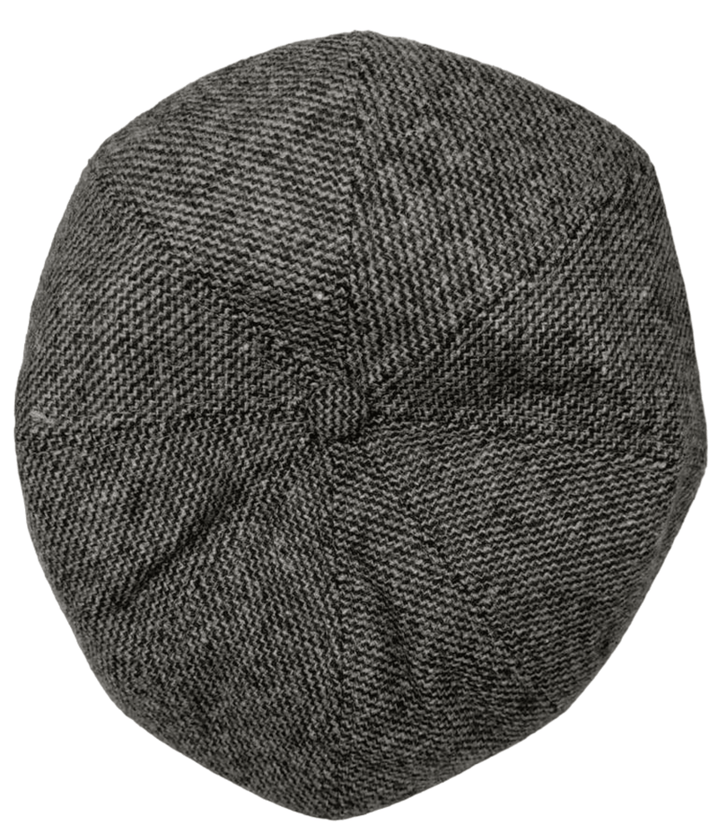 Peaky Blinders Newsboy Hat Gatsby Cap Flat Tweed herringbone 8 Panel Baker Boy - Georgio Peviani