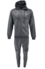 Mens TiM Tracksuit Set Men Printed Urban Hip Hop Top Bottoms Joggers 2ps Outfit - Georgio Peviani
