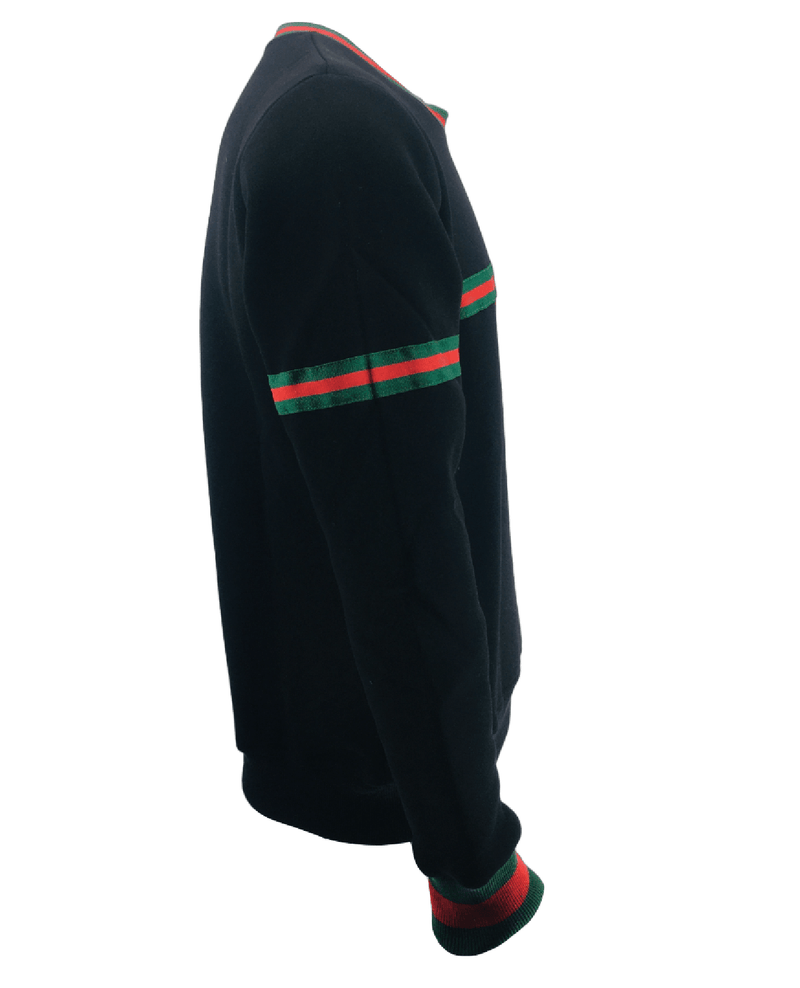 Mens Striped Sweatshirt Jumper Men Fleece Sweater Knitwear Pullover Long Sleeve Warm Winter Jersey Top S-2XL - Georgio Peviani