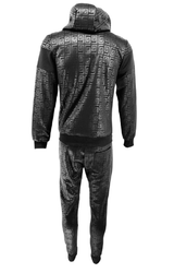 Mens TiM Tracksuit Set Men Printed Urban Hip Hop Top Bottoms Joggers 2ps Outfit - Georgio Peviani