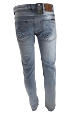 Men's Ripped Jeans Light Blue Men Peviani Carrot Fit Jean Designer Slim Patchwork Biker Denim Trouser Jeans Pants - Georgio Peviani