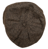 Peaky Blinders Newsboy Hat Gatsby Cap Flat Tweed herringbone 8 Panel Baker Boy - Georgio Peviani