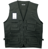 Mens Vest Waistcoat Utility Multi Pocket Workwear Body Warmer Gillet Fisherman - Georgio Peviani