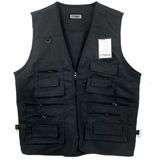 Mens Vest Waistcoat Utility Multi Pocket Workwear Body Warmer Gillet Fisherman - Georgio Peviani