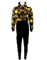 Mens Tracksuit Hoodie Sweatshirt & Jogger Pants Men's Set 3D Print 2-Pcs Suits Zipper Slim Jogging Sweatpants Athletic Track Suit - Georgio Peviani