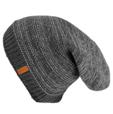 Mens Ladies Knitted Woolly Winter Slouch Beanie Hat Cap One Size Skateboard Warm Hats - Georgio Peviani