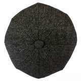 Mens Herringbone Hat 8 Panel Flat Cap Peaky Blinders Newsboy Tweed Baker Boy Gatsby 100% Wool Hat - Georgio Peviani