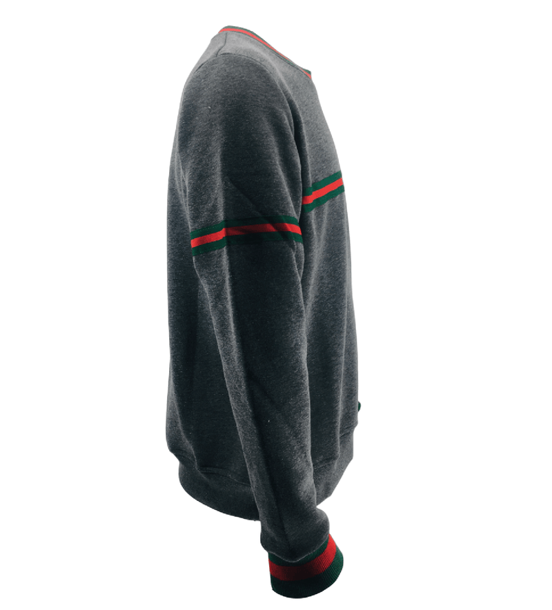 Mens Striped Sweatshirt Jumper Men Fleece Sweater Knitwear Pullover Long Sleeve Warm Winter Jersey Top S-2XL - Georgio Peviani