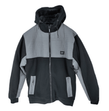 Mens Fleece Jacket Men Warm Winter Two Tone Hooded Zip Up Hoodie Bomber Jackets Work & Casual Soft Coat - Georgio Peviani