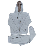 Mens TiM Tracksuit Slim Fit Urban Zip Up Hoodie Top & Matching Jogger 2pcs Set
