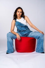 Peviani Light Wash Dungaree Overalls - Georgio Peviani