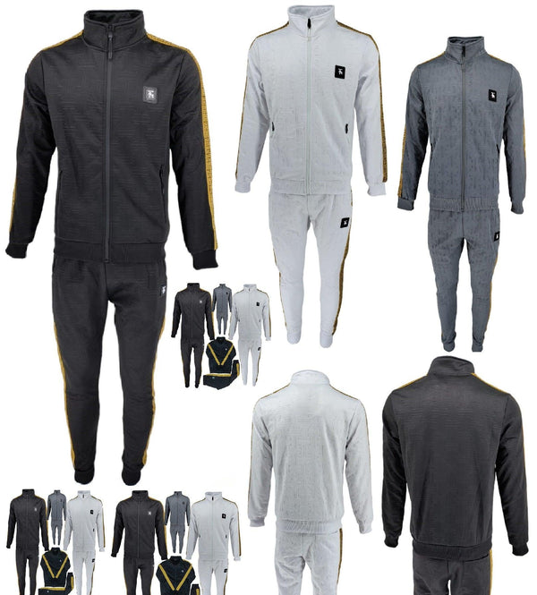 Mens TIM Tracksuit Set Bottoms Full Zip Jacket Trousers Pants Casual Wear S-5XL - Georgio Peviani