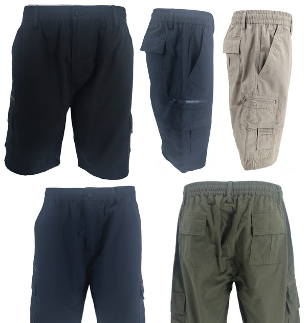 Mens Cargo Shorts Combat Work Shorts Army Casual Chino Knee Length Pants Summer