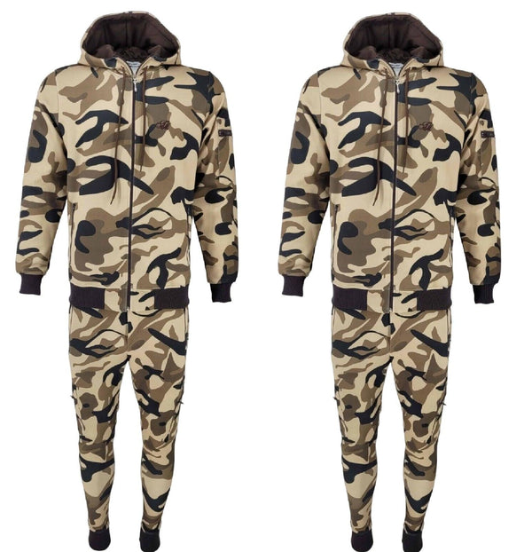 Mens Camouflage Tracksuit Men TIM Army Jogging Track suit Sets Cargo Men Sweatshirts Sweatpants Athletic Track Suit - Georgio Peviani