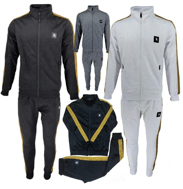 Mens TIM Tracksuit Set Bottoms Full Zip Jacket Trousers Pants Casual Wear S-5XL - Georgio Peviani