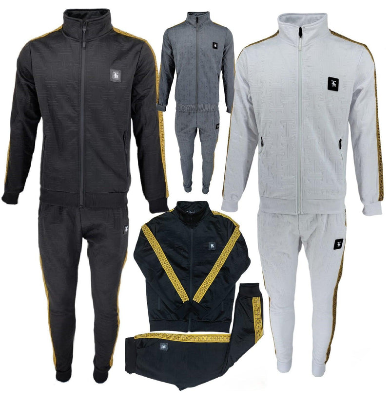 Mens TIM Tracksuit Set Bottoms Full Zip Jacket Trousers Pants Casual Wear S-5XL - Georgio Peviani