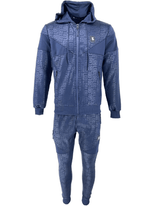 Mens TiM Tracksuit Set Men Printed Urban Hip Hop Top Bottoms Joggers 2ps Outfit - Georgio Peviani