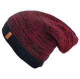Mens Ladies Knitted Woolly Winter Slouch Beanie Hat Cap One Size Skateboard Warm Hats - Georgio Peviani