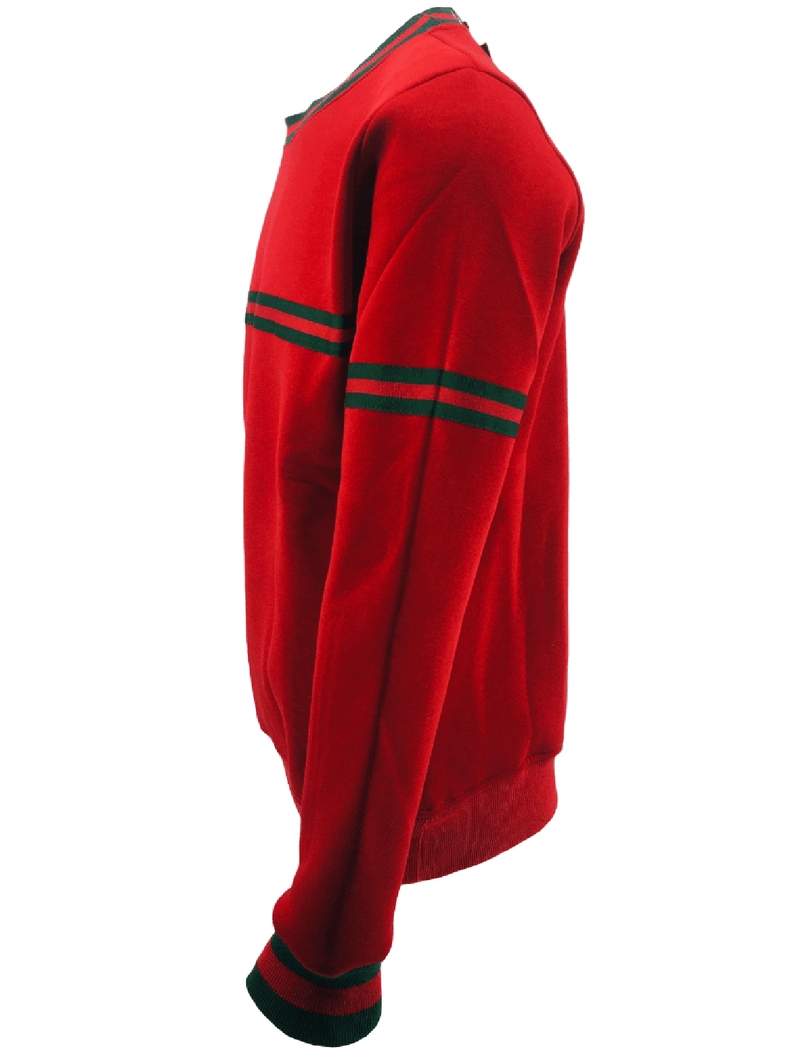 Mens Striped Sweatshirt Jumper Men Fleece Sweater Knitwear Pullover Long Sleeve Warm Winter Jersey Top S-2XL - Georgio Peviani