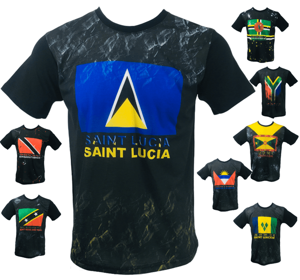 Men’s T Shirt National Flag Print Shirt Cotton Summer Men Time Is Money Tee Tops - Georgio Peviani