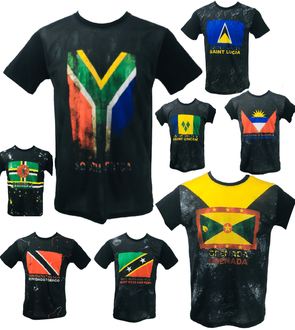 Men’s T Shirt National Flag Print Shirt Cotton Summer Men Time Is Money Tee Tops - Georgio Peviani