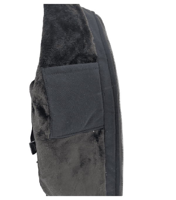 Mens Insulated Baffle Jacket Black Men Hooded Winter Warm Zipper Knitted Sweater Coat - Georgio Peviani