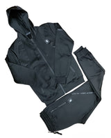 Mens Black Time Is Money Tracksuit 2 Piece Set Men Urban Hoodie & Joggers Zip Pants Matching Sweatshirts Sweatpants Hoodie & Joggers Bottoms