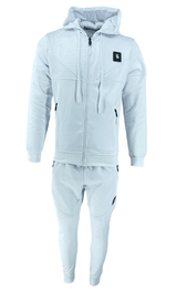 Mens TiM Tracksuit Set Men Printed Urban Hip Hop Top Bottoms Joggers 2ps Outfit - Georgio Peviani