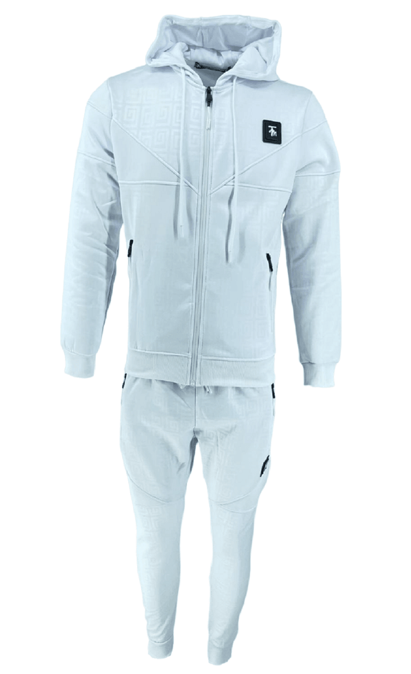 Mens TiM Tracksuit Set Men Printed Urban Hip Hop Top Bottoms Joggers 2ps Outfit - Georgio Peviani
