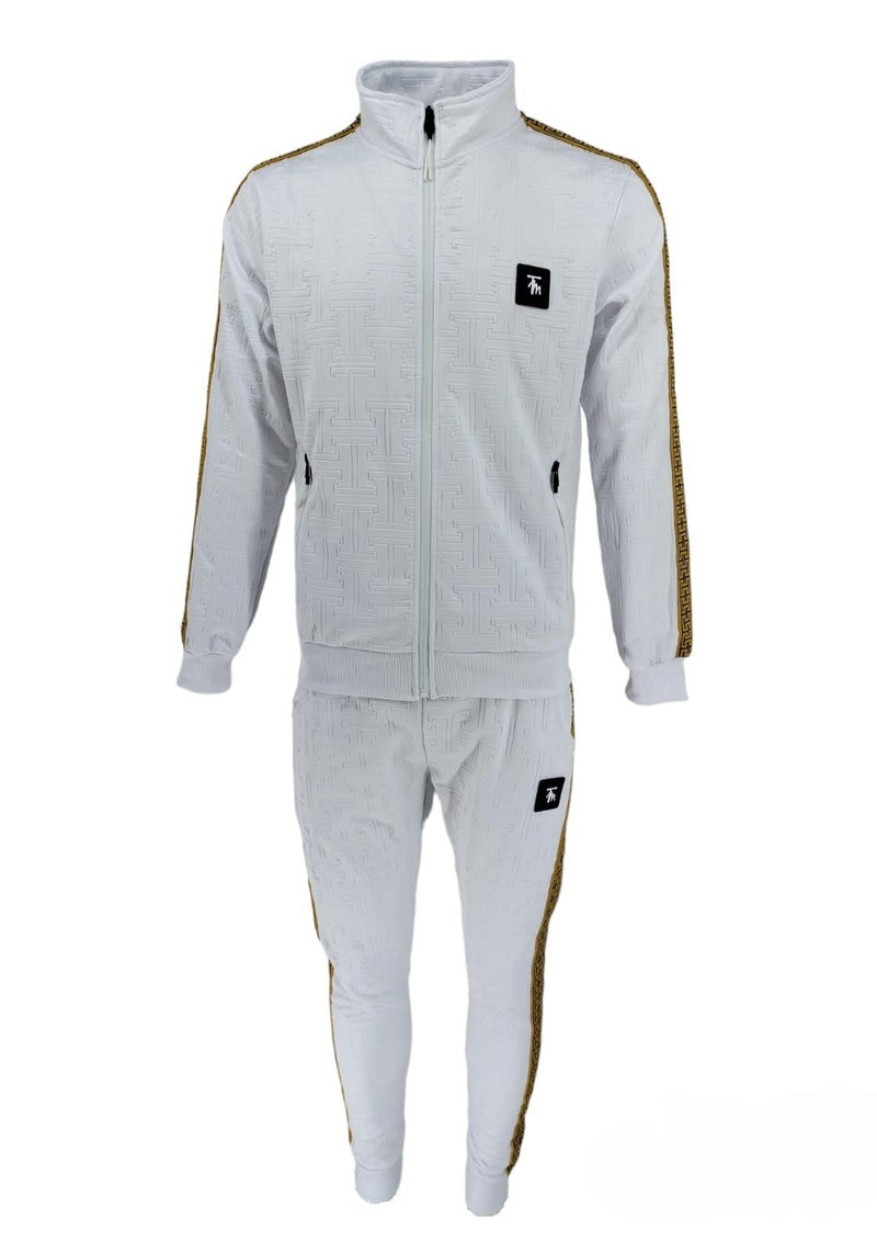 Mens TIM Tracksuit Set Bottoms Full Zip Jacket Trousers Pants Casual Wear S-5XL - Georgio Peviani
