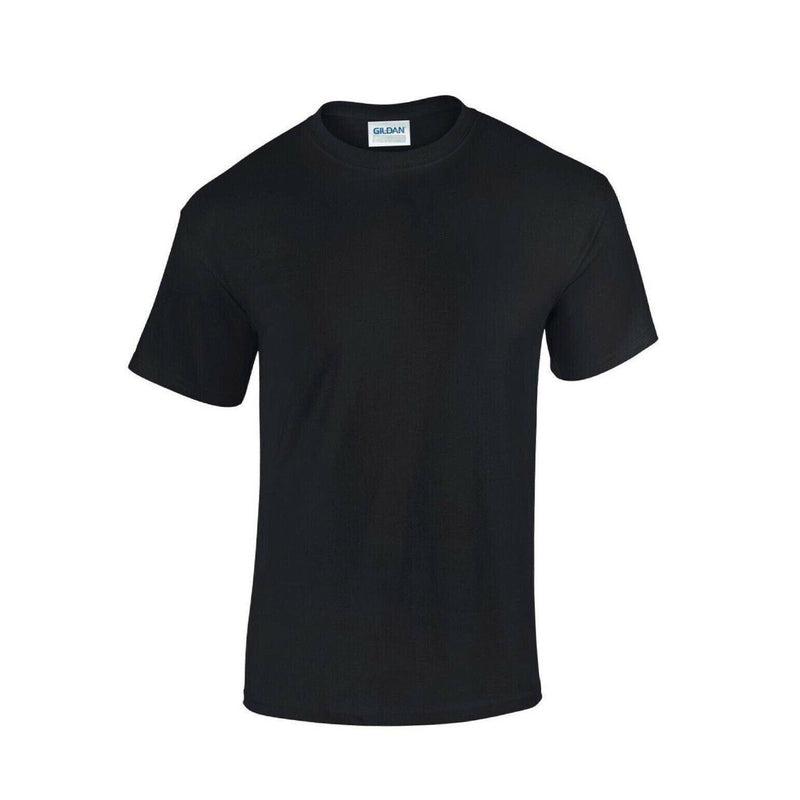 Mens Plain Top Shirt Gildan Cotton Crew Neck Top Unisex Short Sleeve T-Shirt S-2XL - Georgio Peviani