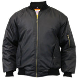 Mens Bomber Jacket Ma1 Army Pilot Biker Military Security Padded Harrington Coat Vintage Jackets Coats - Georgio Peviani