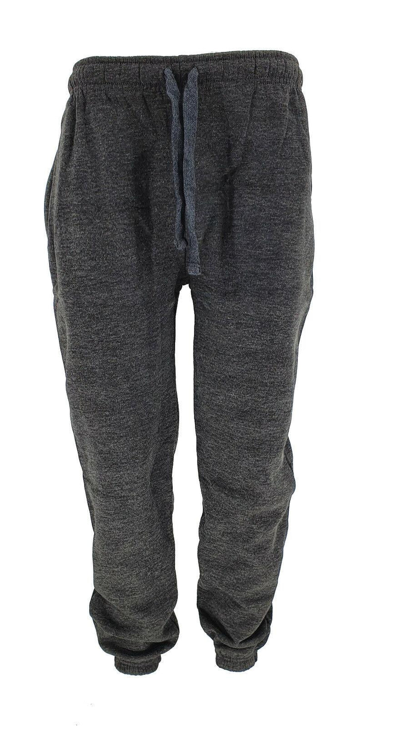 Men's Tracksuit Heavy Fleece Jogging Bottom Gym Sweat Jogger Pants Cuffed Hem - Georgio Peviani