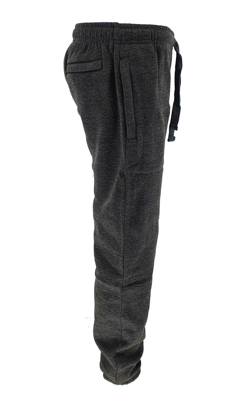Men's Tracksuit Heavy Fleece Jogging Bottom Gym Sweat Jogger Pants Cuffed Hem - Georgio Peviani